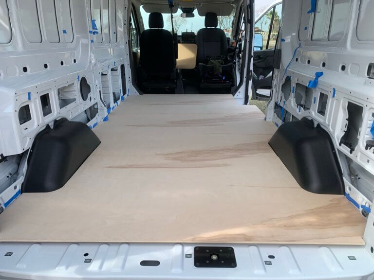 The Many Steps in a Great Van Subfloor