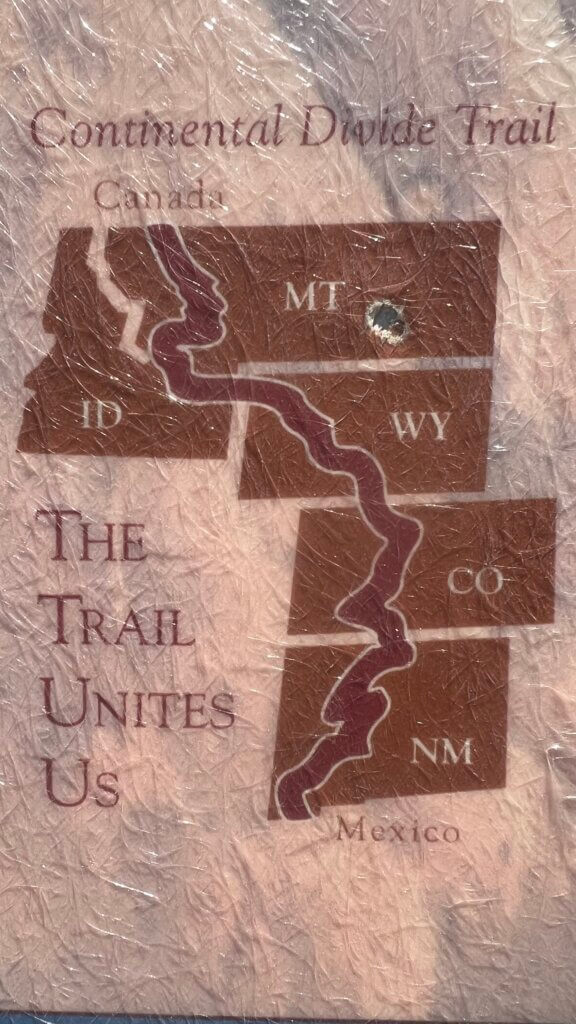 Map of the Continental Divide Trail
