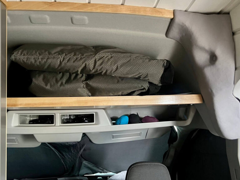 Vancillary Headliner Shelf in a Ford Transit Van