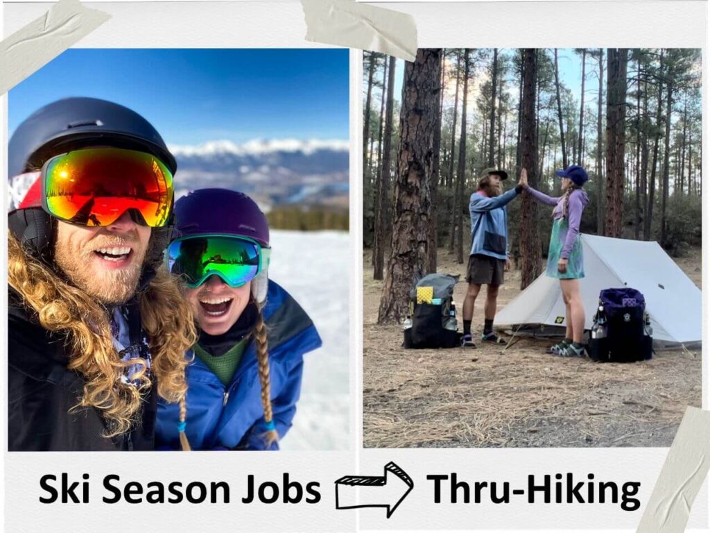Getting the best ski season jobs can fund your thru-hike.