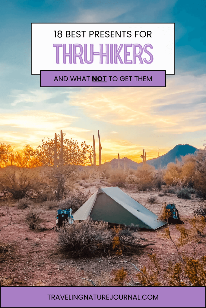 Here's a list of 18 presents for thru-hikers that they will actually want and they're all conveniently less that $25.  It also lists what you should absolutely NOT get them.