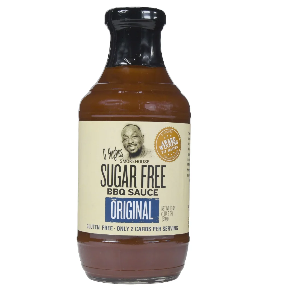 G Hughes Sugar Free BBQ sauce, photo from Walmart.com