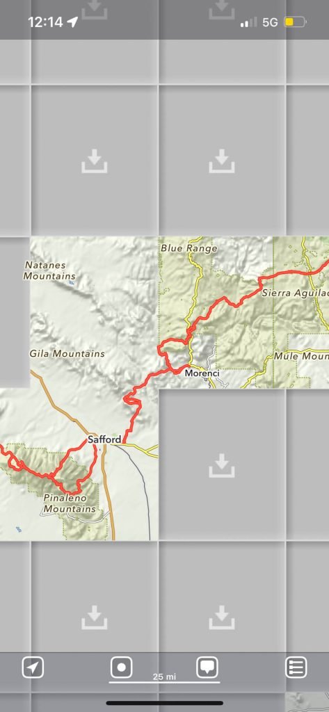 MapOut Tile Download Screen