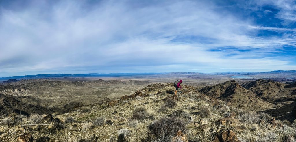 Descending the Whipple High Point slowly.