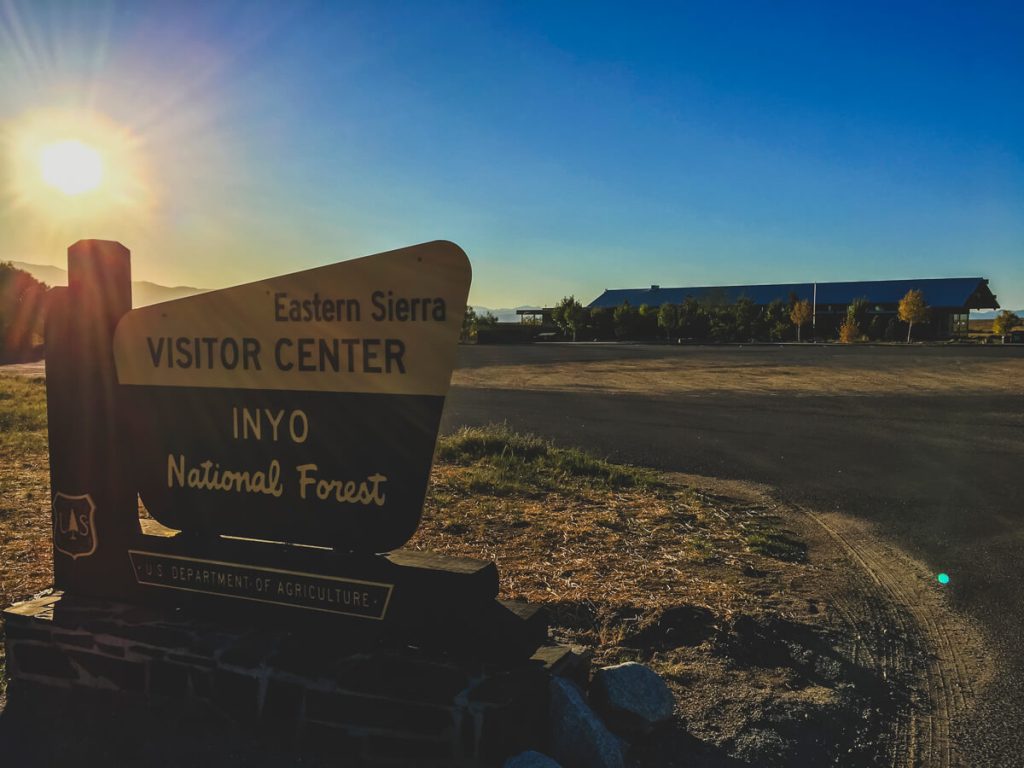 Ranger station at sunrise.