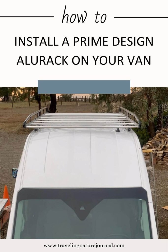 Installing a Prime Design Alurack on a Ford Transit Van.
