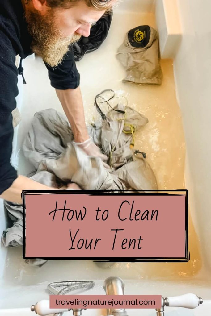 How to clean a tent after a thru-hike or summer hiking season.