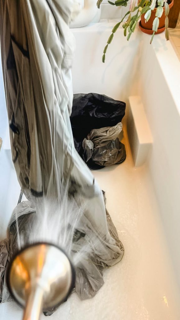 Rinse the tech wash out of the tent thoroughly afterward.