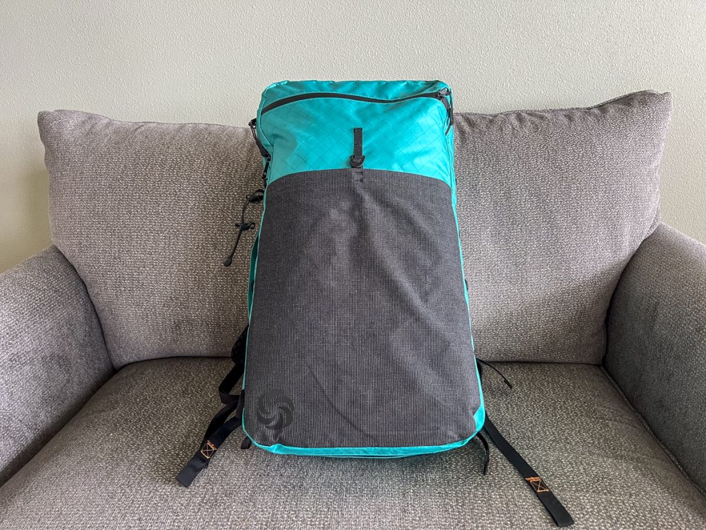 SMD All Day Carry 35 backpack in Teal for your Camino packing list.
