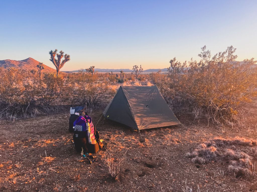 Dispersed camping zone in JNTP.