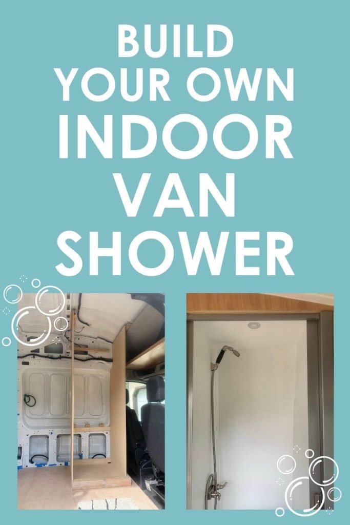 Learn how to build your own indoor van shower in this post. It details the entire process from start to finish!
