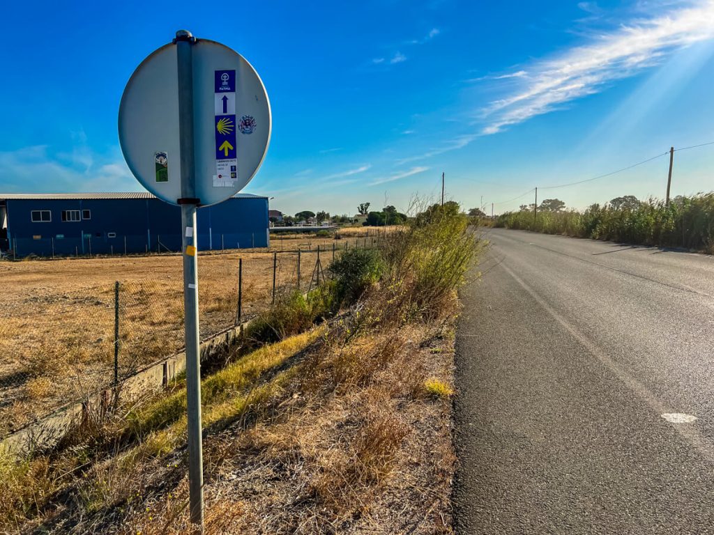 Road walking on the Caminos is the less glamorous side of the journey. 