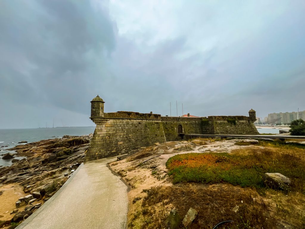 Old stone building on the Portuguese Camino Coastal Route.