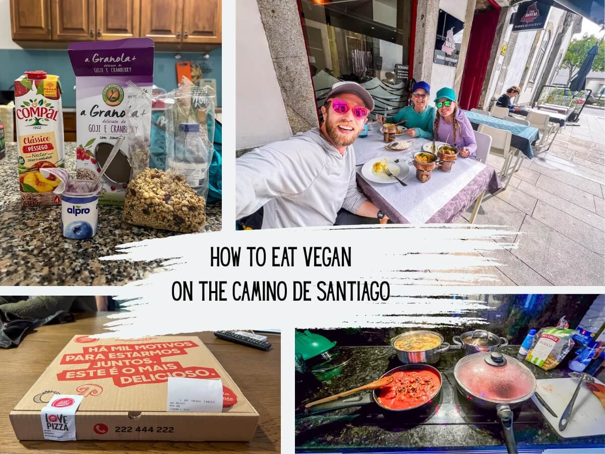 How to eat plant-based food on the Camino from restuarants to grocery stores and everything in between!