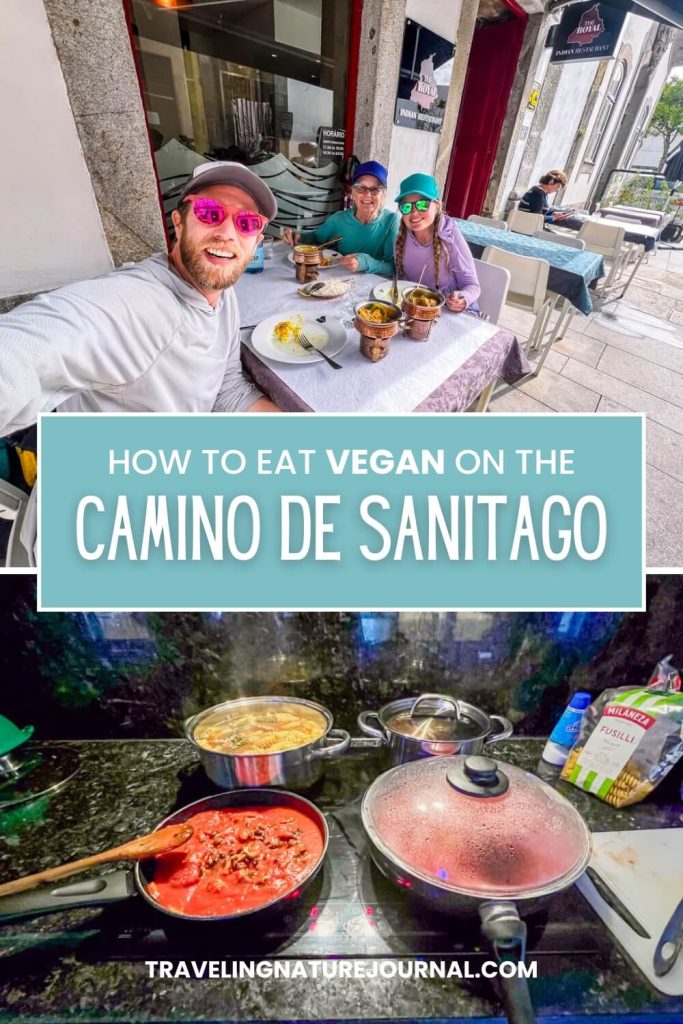 How to eat plant-based food on the Camino from restuarants to grocery stores and everything in between!