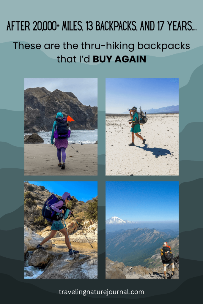 These are the best thru-hiking backpacks I've used after 20,000+ miles, 17 years, and 13 backpacks!