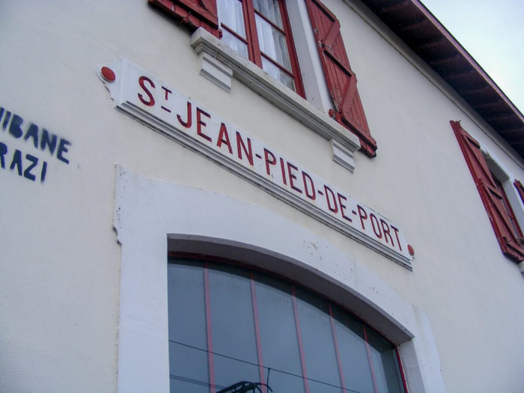 St. John Pied de Port, France train station.