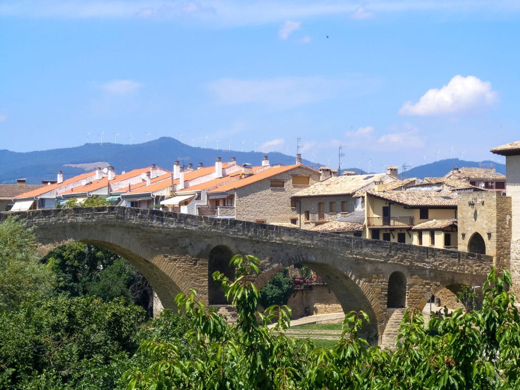 Puente de Reina on the Camino Frances (a scenic bridge and town toward the beginning).