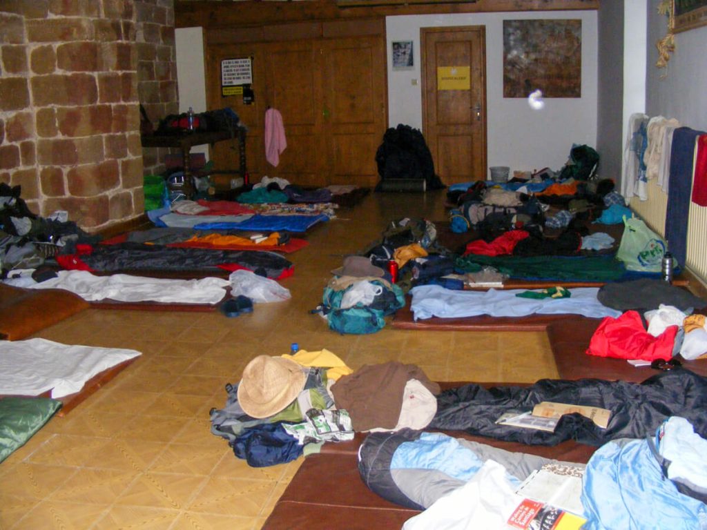 Municipal albergue in Granon, Spain.