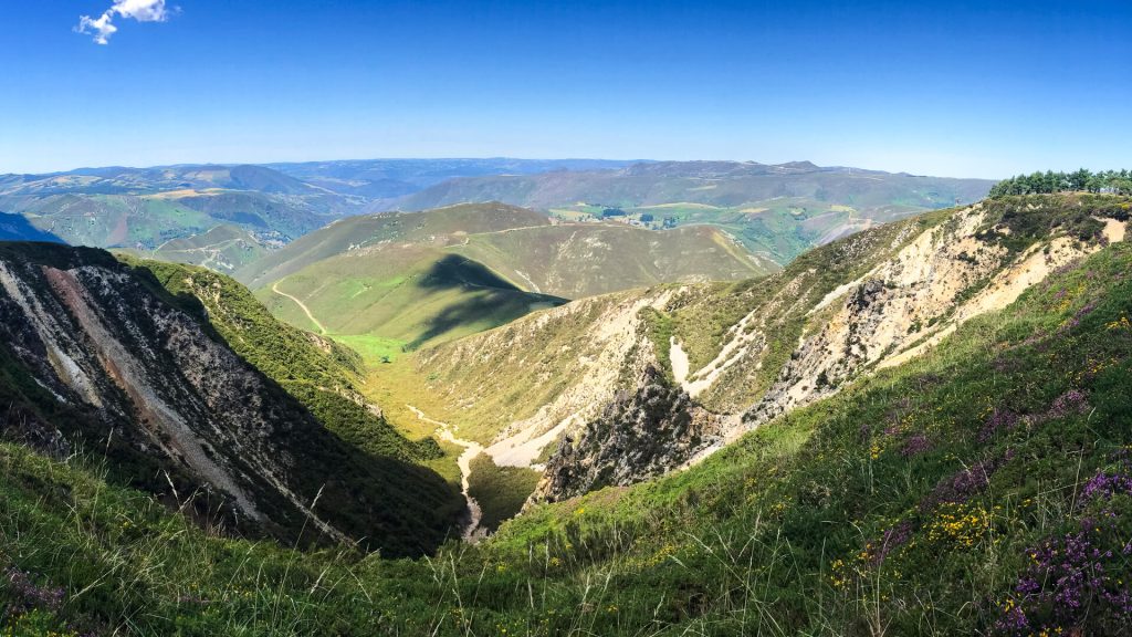 The High Route view on the Camino Primitivo.