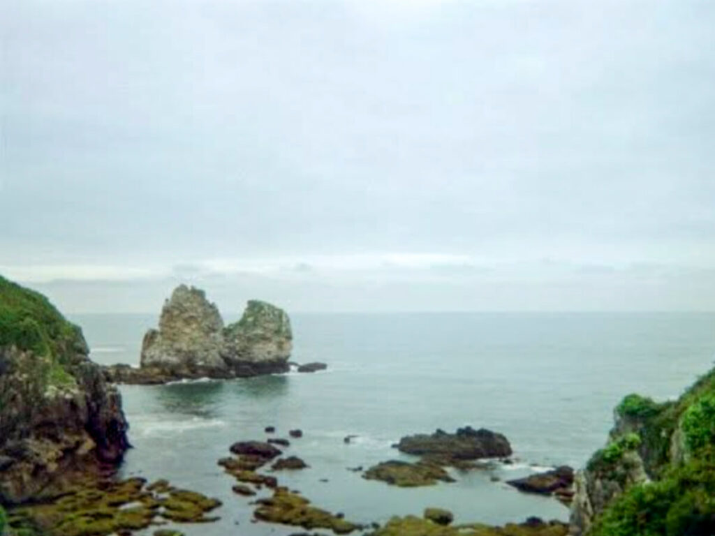 Coastal sea stacks in Northern Spain.